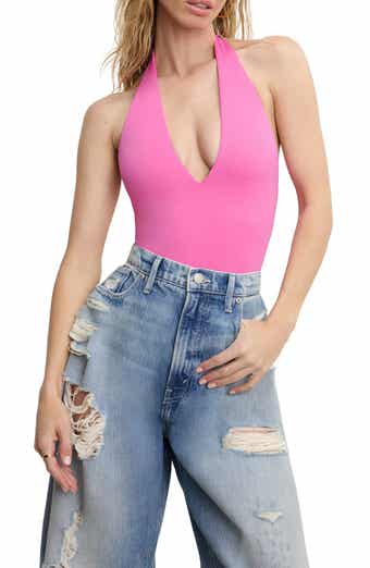 Good American Sculpting Halter V-Neck Bodysuit