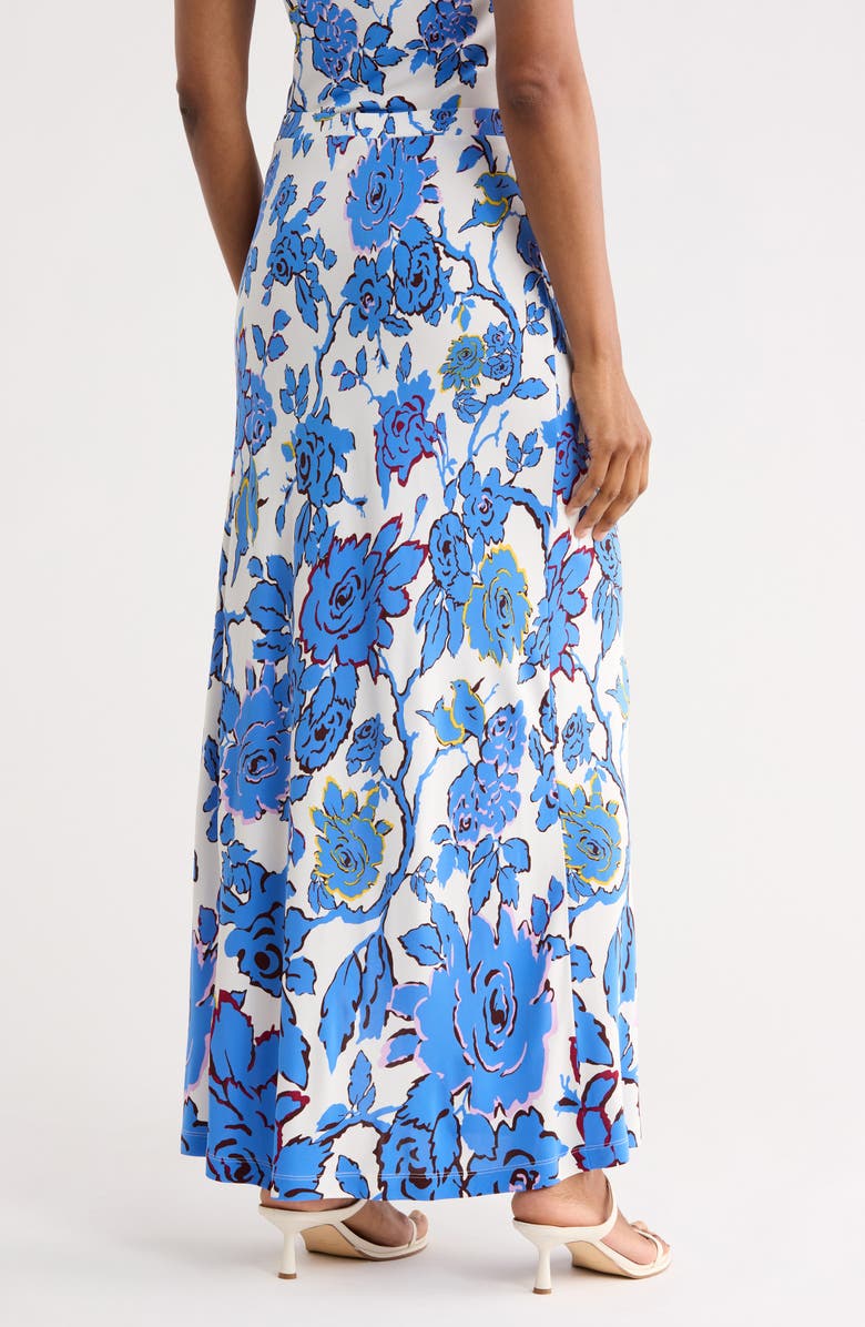 Diane von Furstenberg Isadora Floral Maxi Skirt, Alternate, color, China Vine Degrade