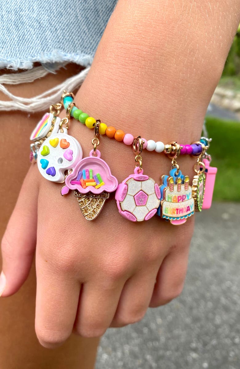 CHARM IT!<sup>®</sup> CHARM IT<sup>®</sup> Rainbow Stretch Beaded Bracelet, Alternate, color, Rainbow