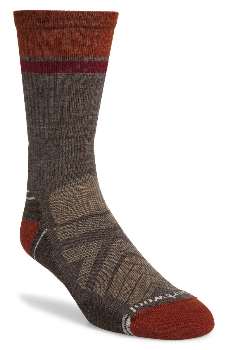Smartwool Hike Light Cushion Winding Trail Crew Socks, Main, color, Taupe