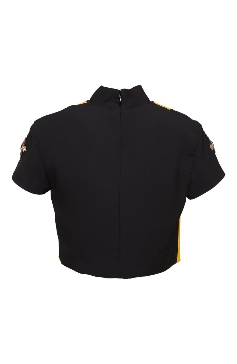 La DoubleJ Harlequin Top Solid Black, Alternate, color, 