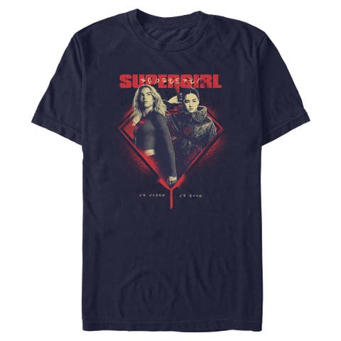 Men's Supergirl Kara and Ruthye Logo  Graphic T-Shirt