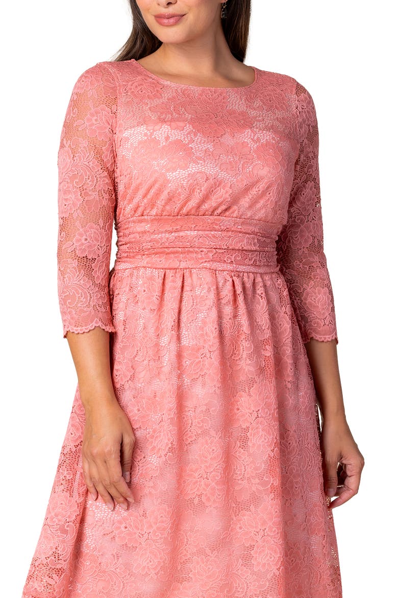 Luna Lace Cocktail Dress, Alternate, color, French Rose