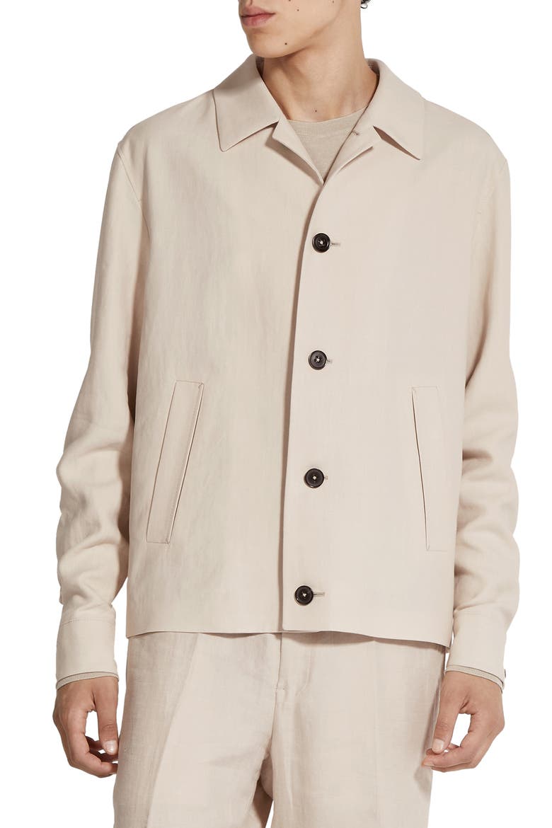 Oasi Linen Chore Jacket, Main, color, IUTA