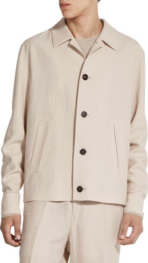 ZEGNA Oasi Linen Chore Jacket | Nordstrom