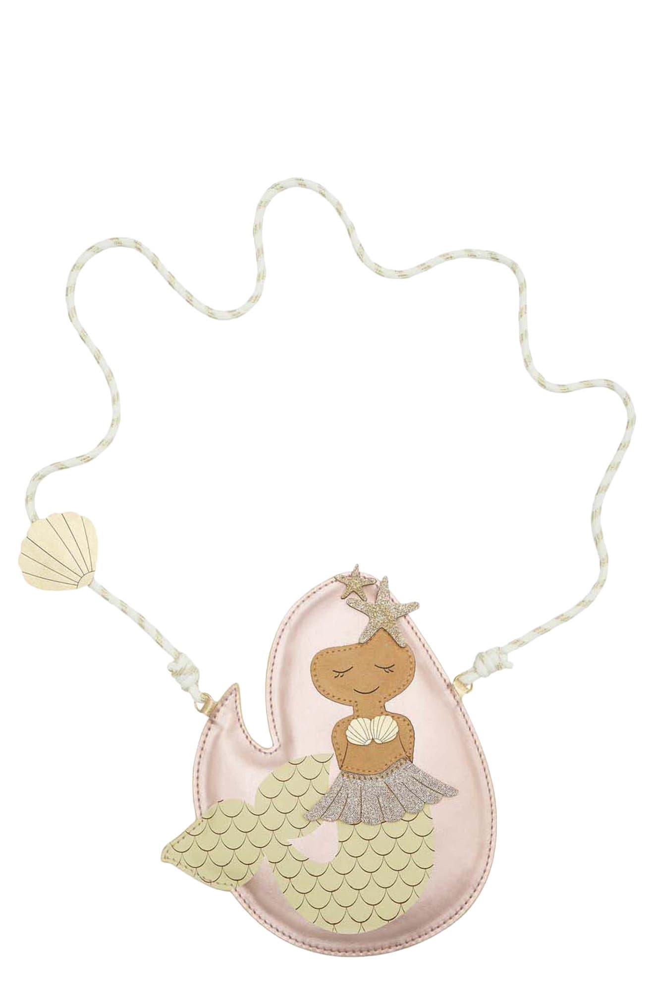 Mimi & Lula Kids' Mermaid Crossbody Bag, Main, color, Pink