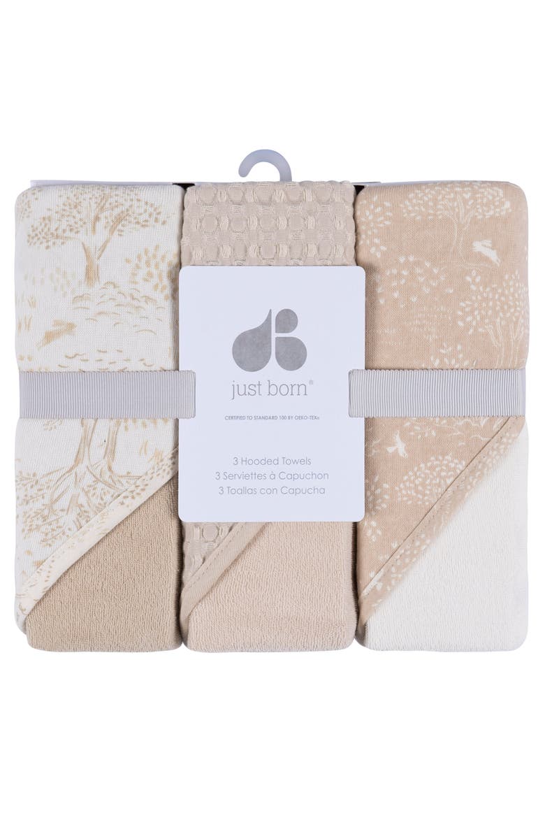 Hooded Towels Set, One Size, Alternate, color, Nature Tan