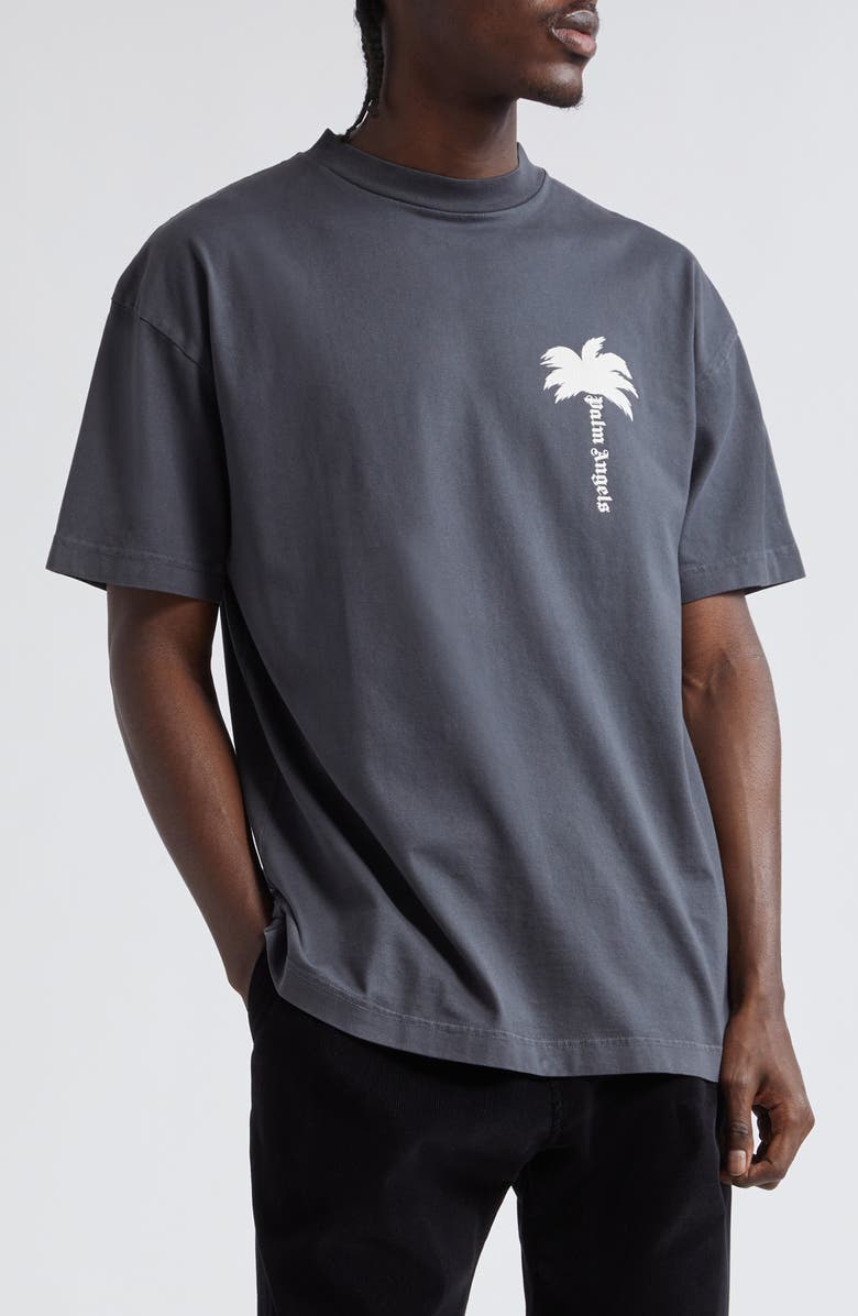 Palm Angels The Palm Cotton Graphic T-Shirt, Main, color, 