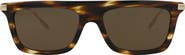 Gucci Novelty 55mm Rectangular Sunglasses