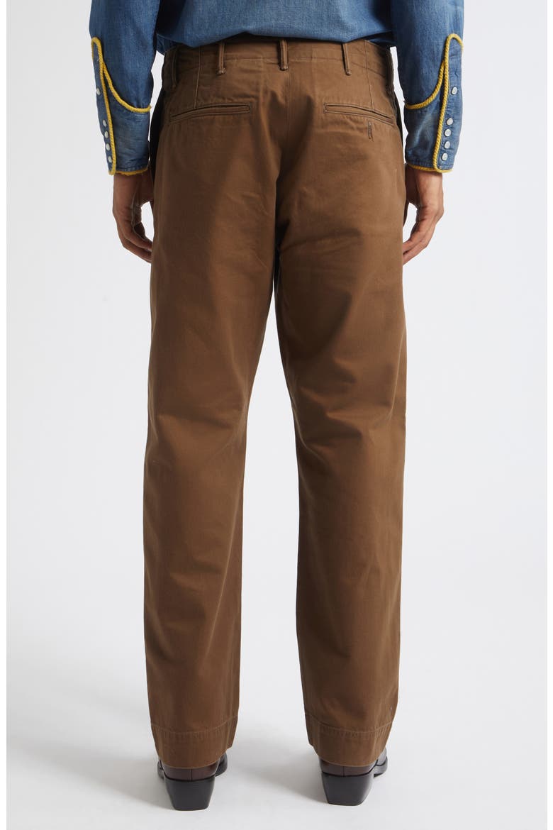 Cotton Twill Field Chino Pants, Alternate, color, DARK BROWN