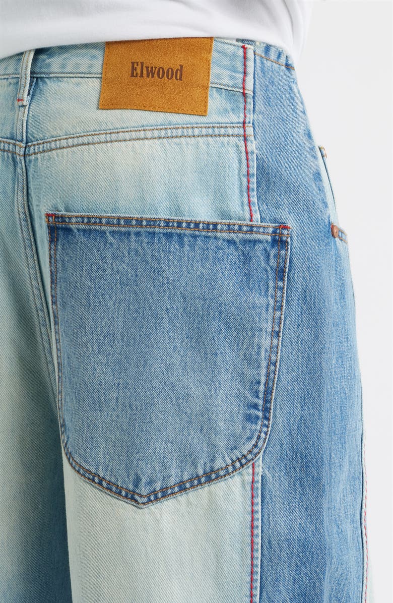 Elwood Wide Leg Reclaimed Denim Jeans, Alternate, color, Vanilla Indigo