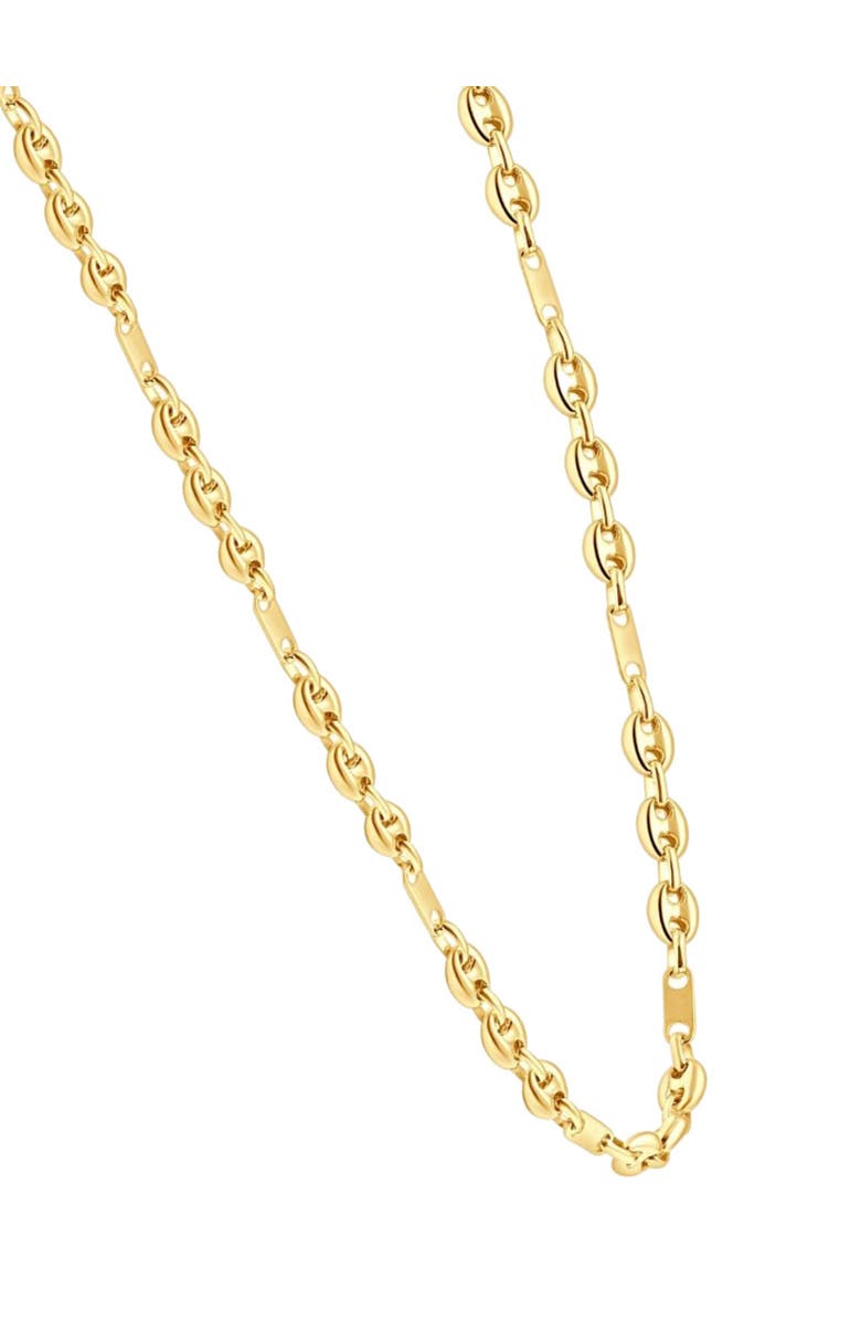Bliss Diamond 14k Gold Women's 22" Marine Chain Necklace 14.2 Grams 5.5mm Thick, Alternate, color, 14K Yellow Gold