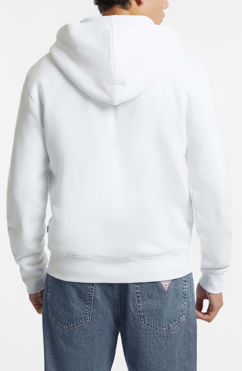 GUESS JEANS Mini Triangle Zip Hoodie, Alternate, color, 