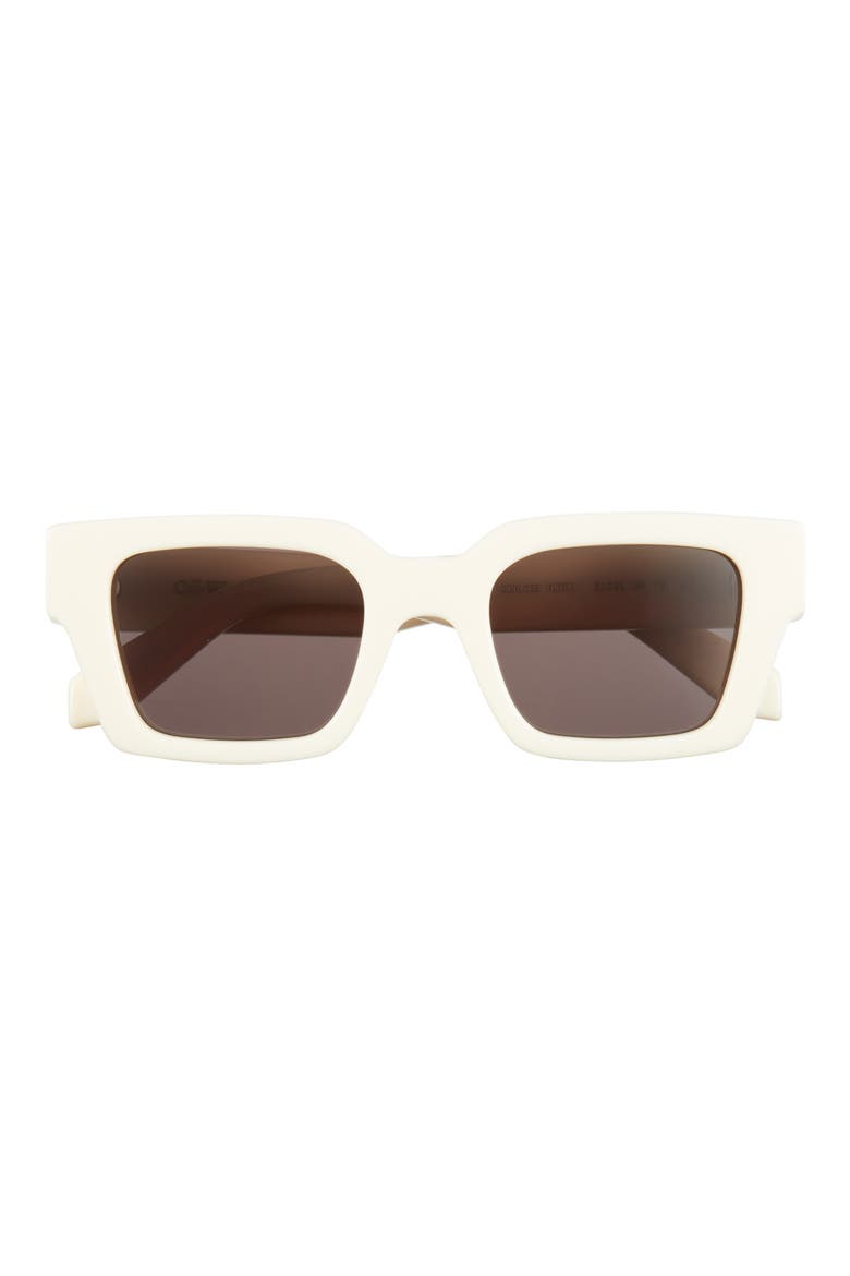 Virgil Square Sunglasses, Main, color, WHITE DARK GREY