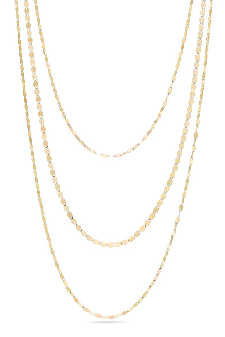 Sienna Triple Strand Necklace, Main, color, 14K YELLOW GOLD
