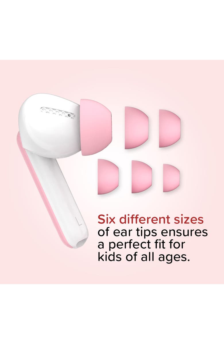 myFirst CareBuds - Wireless Bluetooth Earbuds for Kids, Alternate, color, White