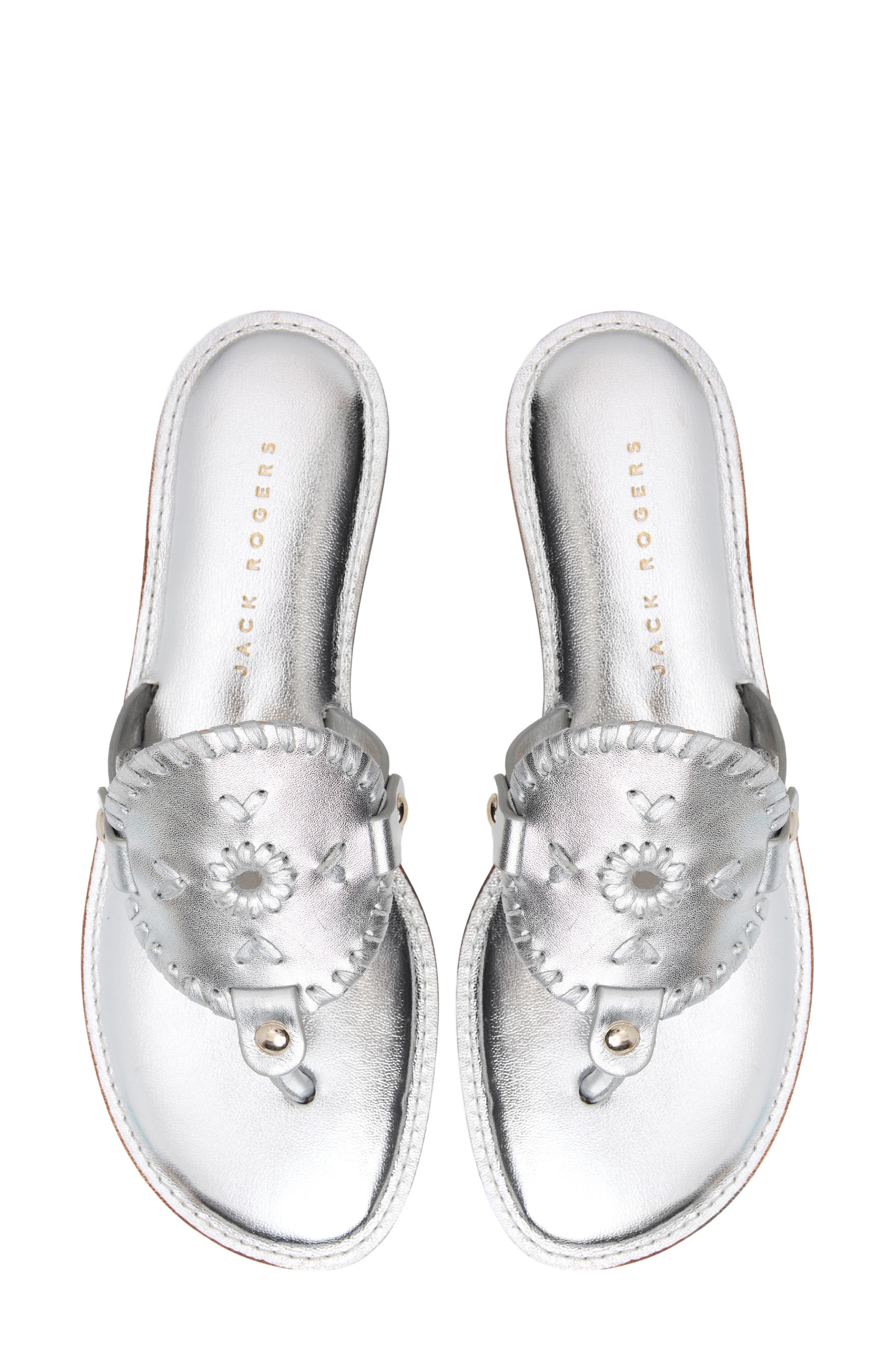 Jack Rogers Collins Sandal, Alternate, color, Silver