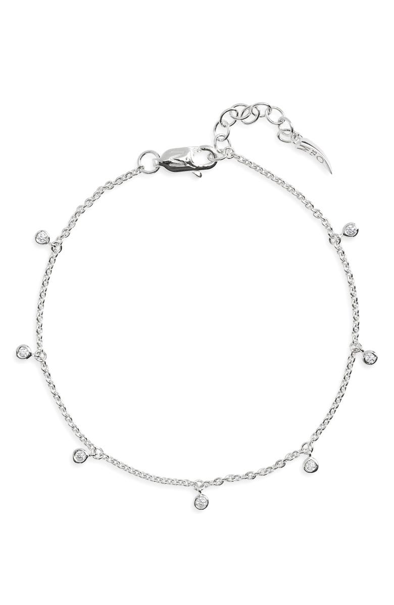Missoma Insterstellar Drop Bracelet, Main, color, Silver