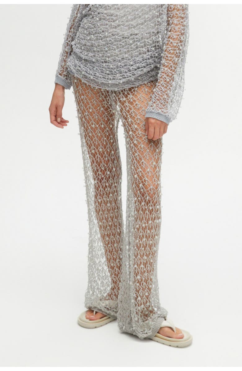 Nocturne Shimmering Threaded Mesh Pants, Main, color,