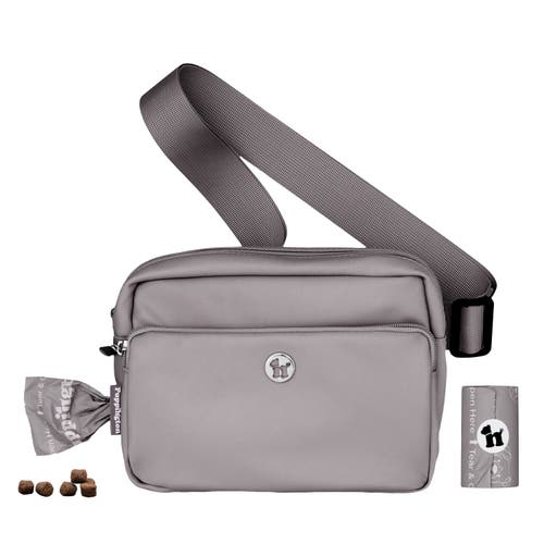 Puppington 3-in-1 Dog Walking Bag With Poop Bags In Charcoal Gray