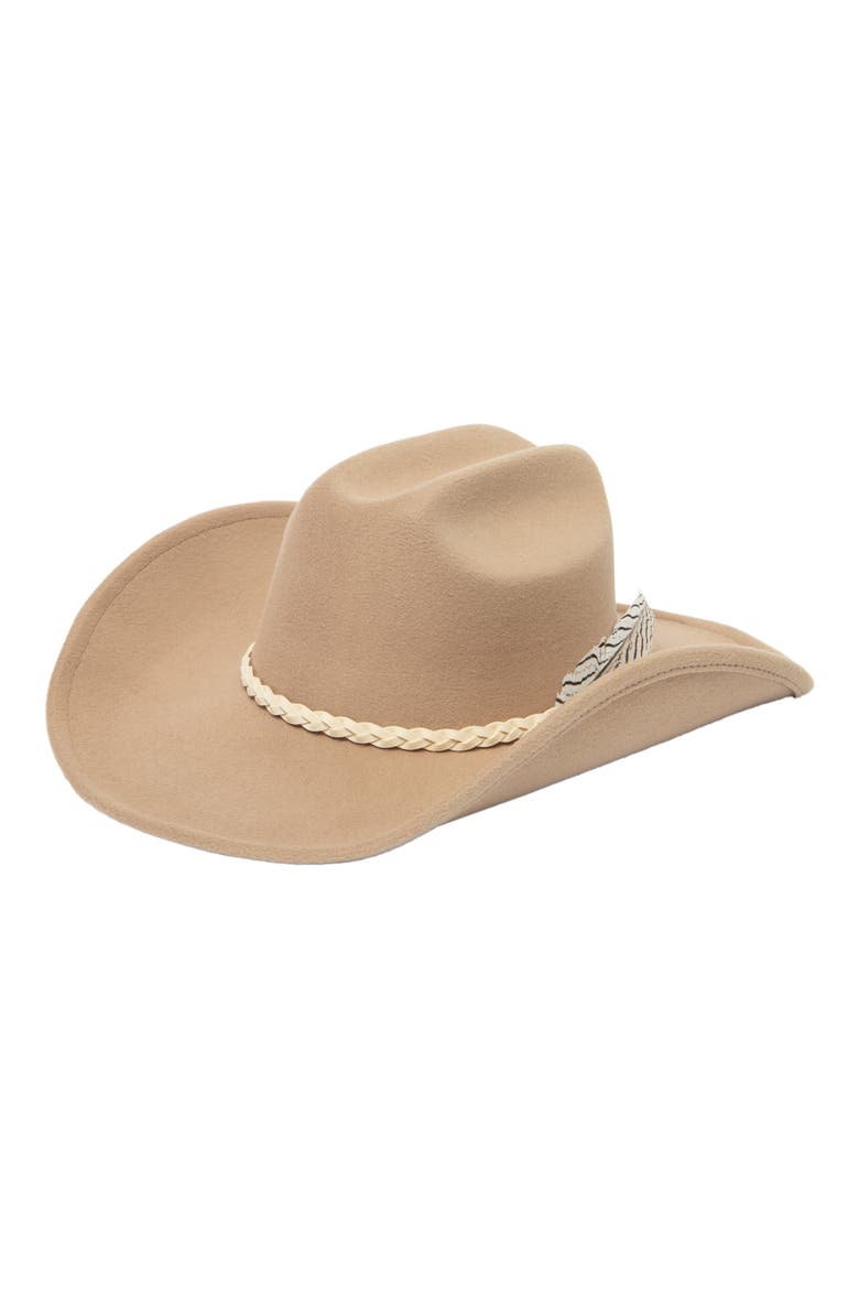Cattleman's Crease Cowboy Hat, Main, color, OATMEAL