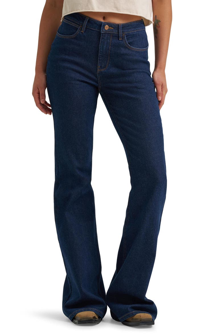High Waist Flare Jeans, Main, color, RETRO RINSE