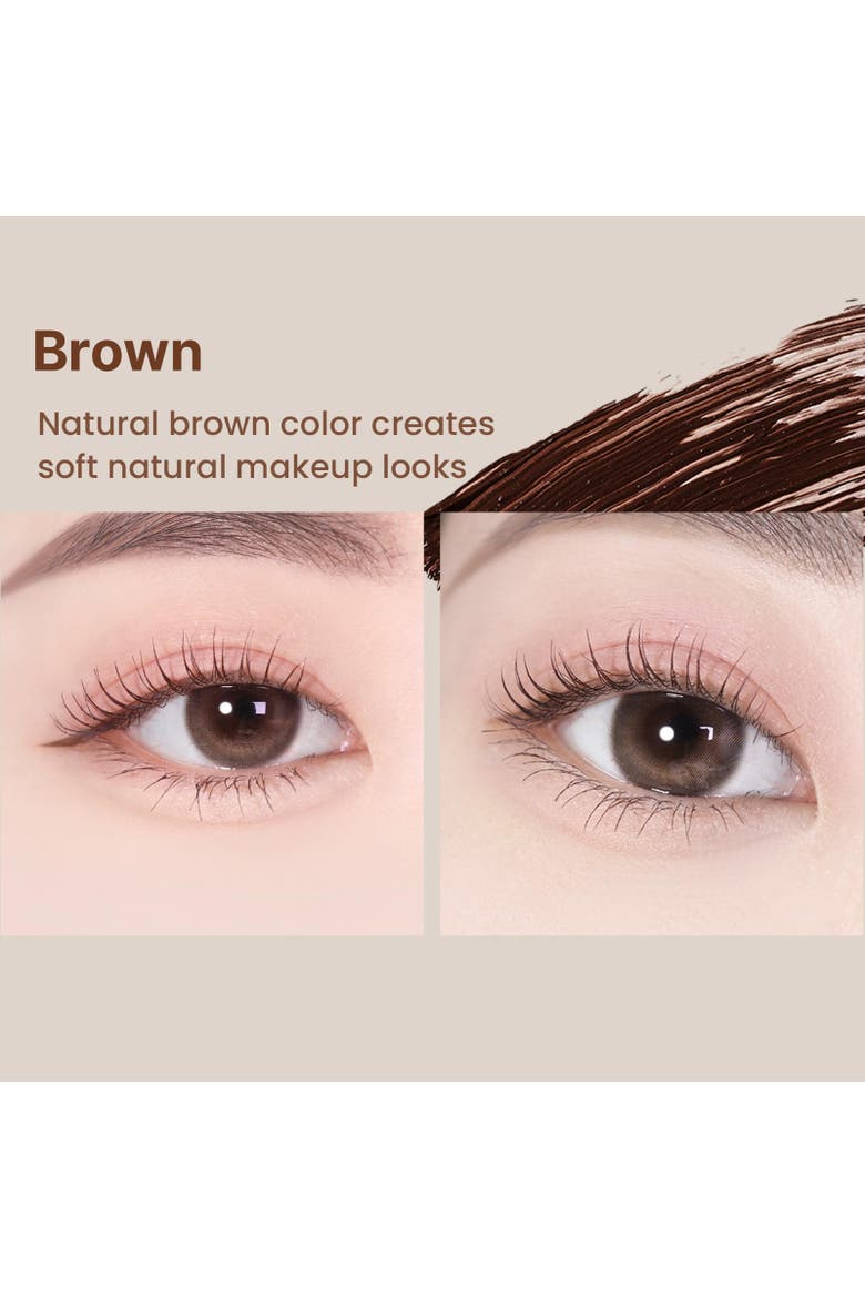 Dailism Smudge Stop Mascara, Curling Mascara Brown, Tubing Mascara, Alternate, color, Brown-Curling