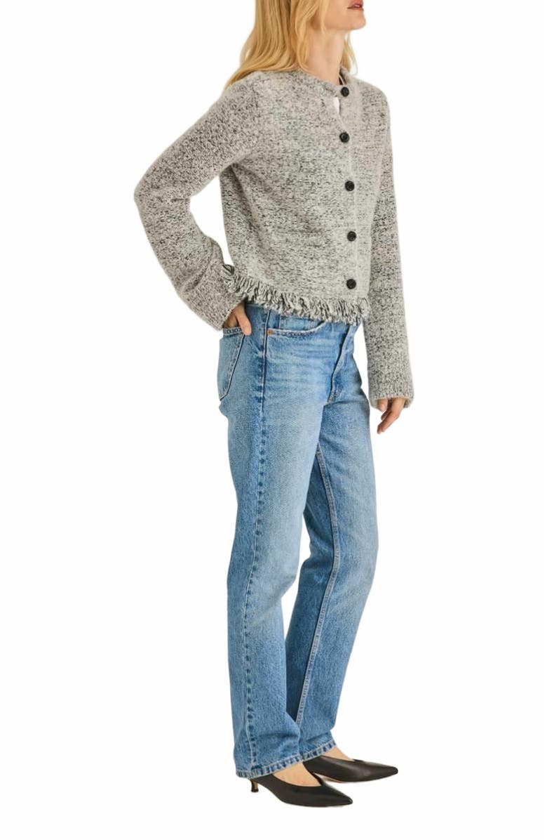 Rebecca Taylor Marianne Cardigan, Alternate, color, Black White