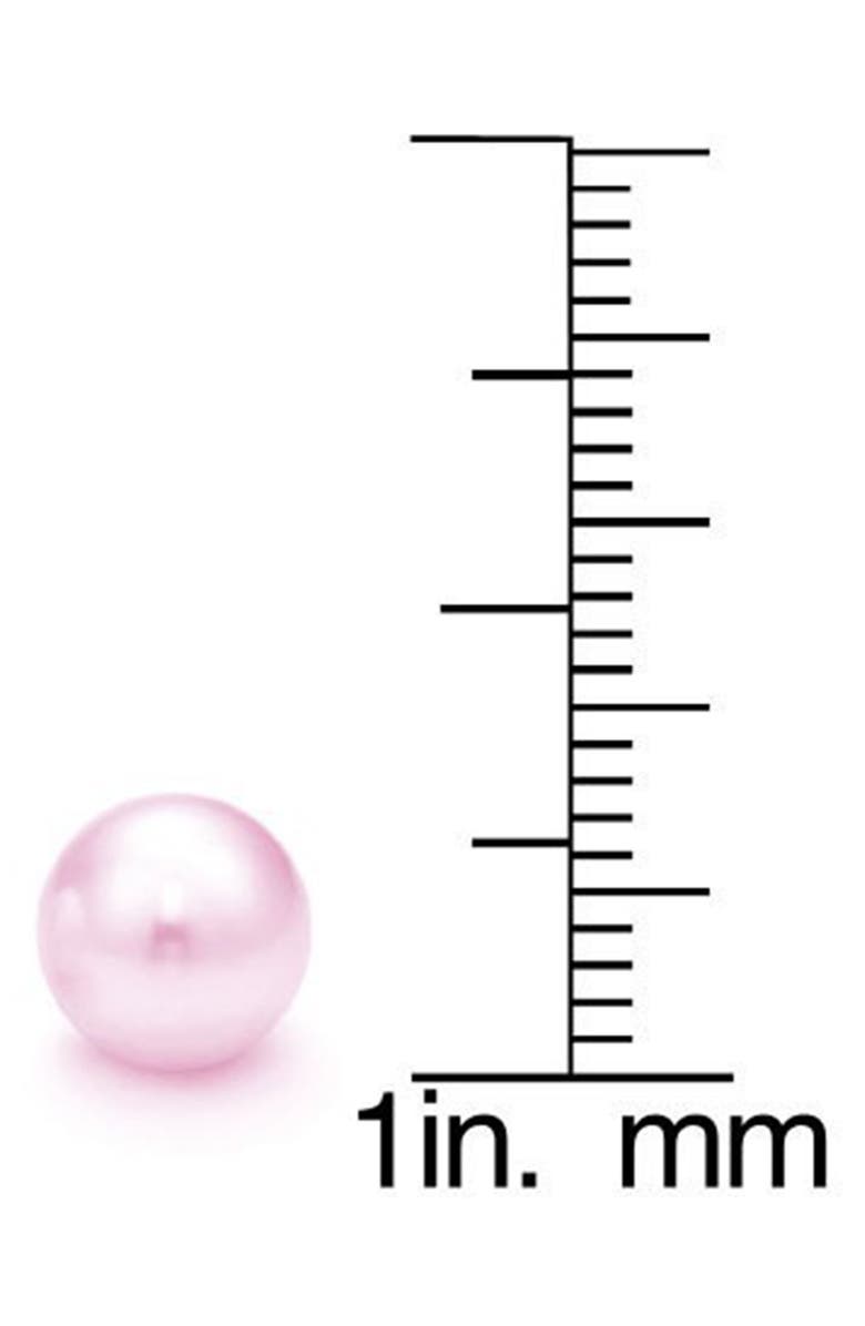 SUZY LEVIAN DIAMONDS Freshwater Pearl Stud Earrings, Alternate, color, Purple