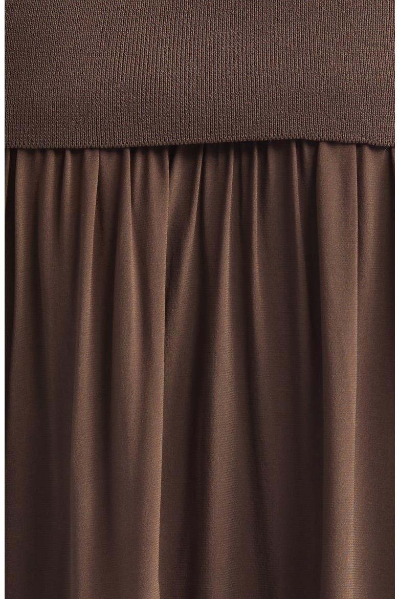 Strapless Balloon Hem Dress, Alternate, color, CEDAR