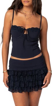 EDIKTED Maisie Lacey Cupped Corset