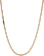 Argento Vivo Sterling Silver Herringbone Chain Necklace