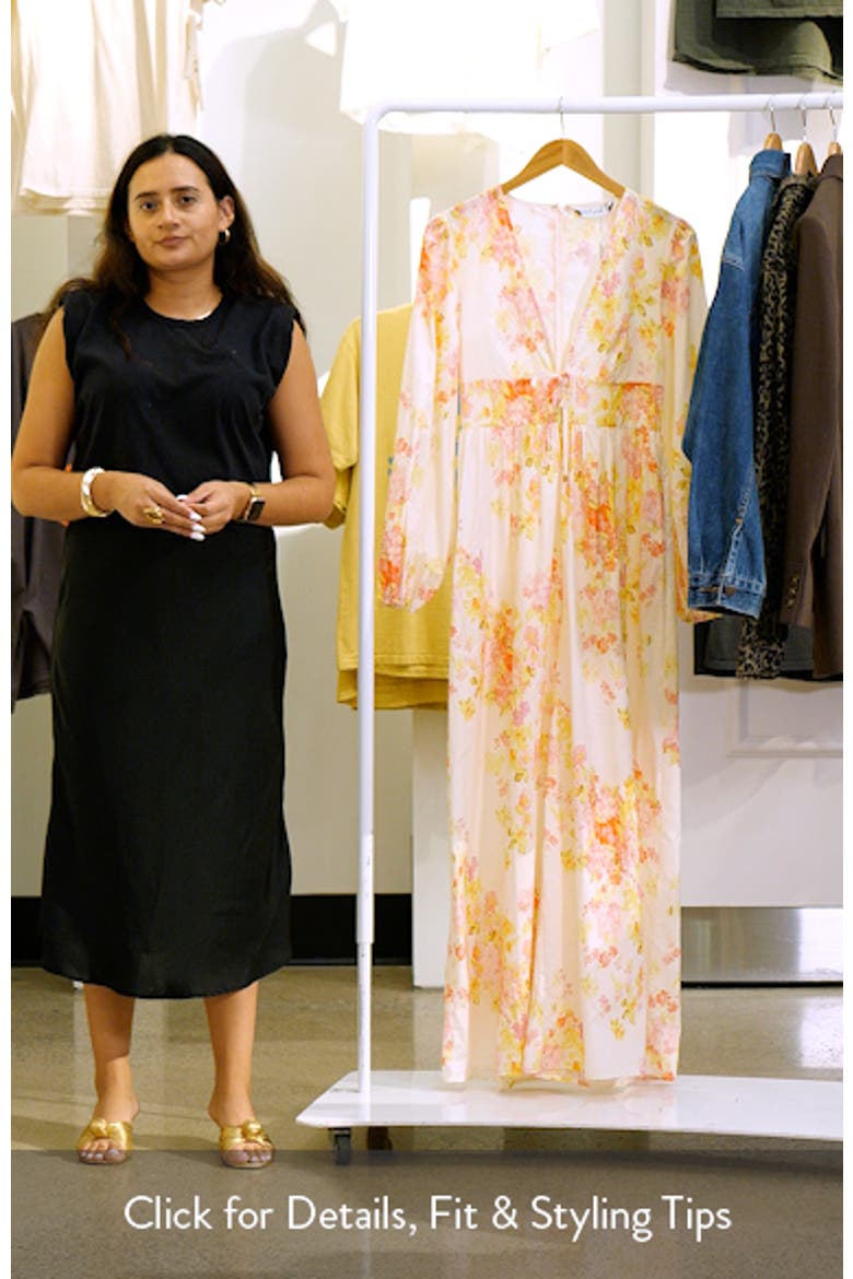 Celestine Floral Long Sleeve Cotton Jumpsuit video