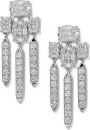 Nadri Northern Lights Cubic Zirconia Chandelier Earrings