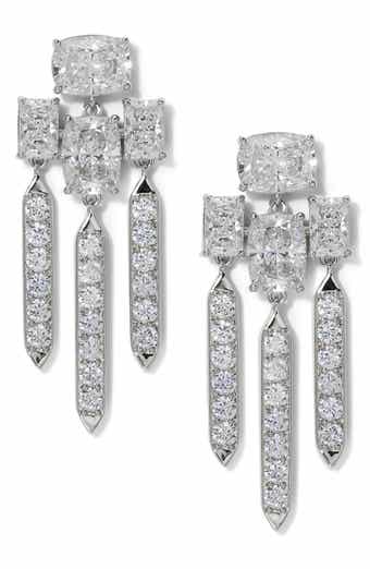 Nadri Northern Lights Cubic Zirconia Chandelier Earrings