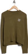 rag & bone RB Logo Crewneck Wool Blend Sweater