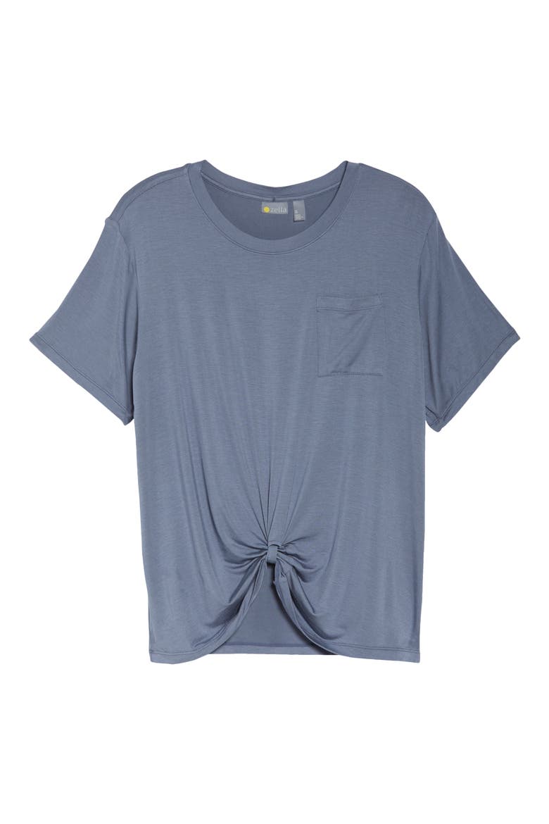 Peaceful Knot Stretch Tencel® Modal T-Shirt, Alternate, color, GREY FOLKSTONE