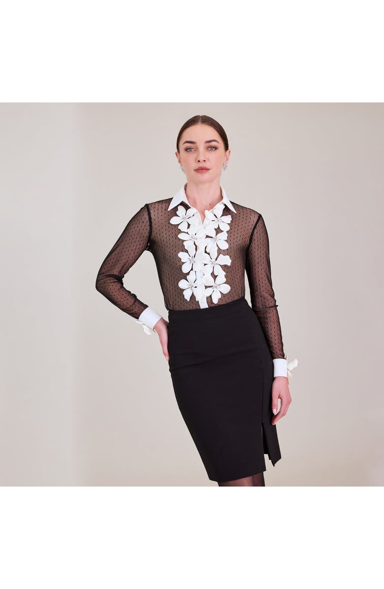 Anne Fontaine Terra Shirt, Alternate, color, Black