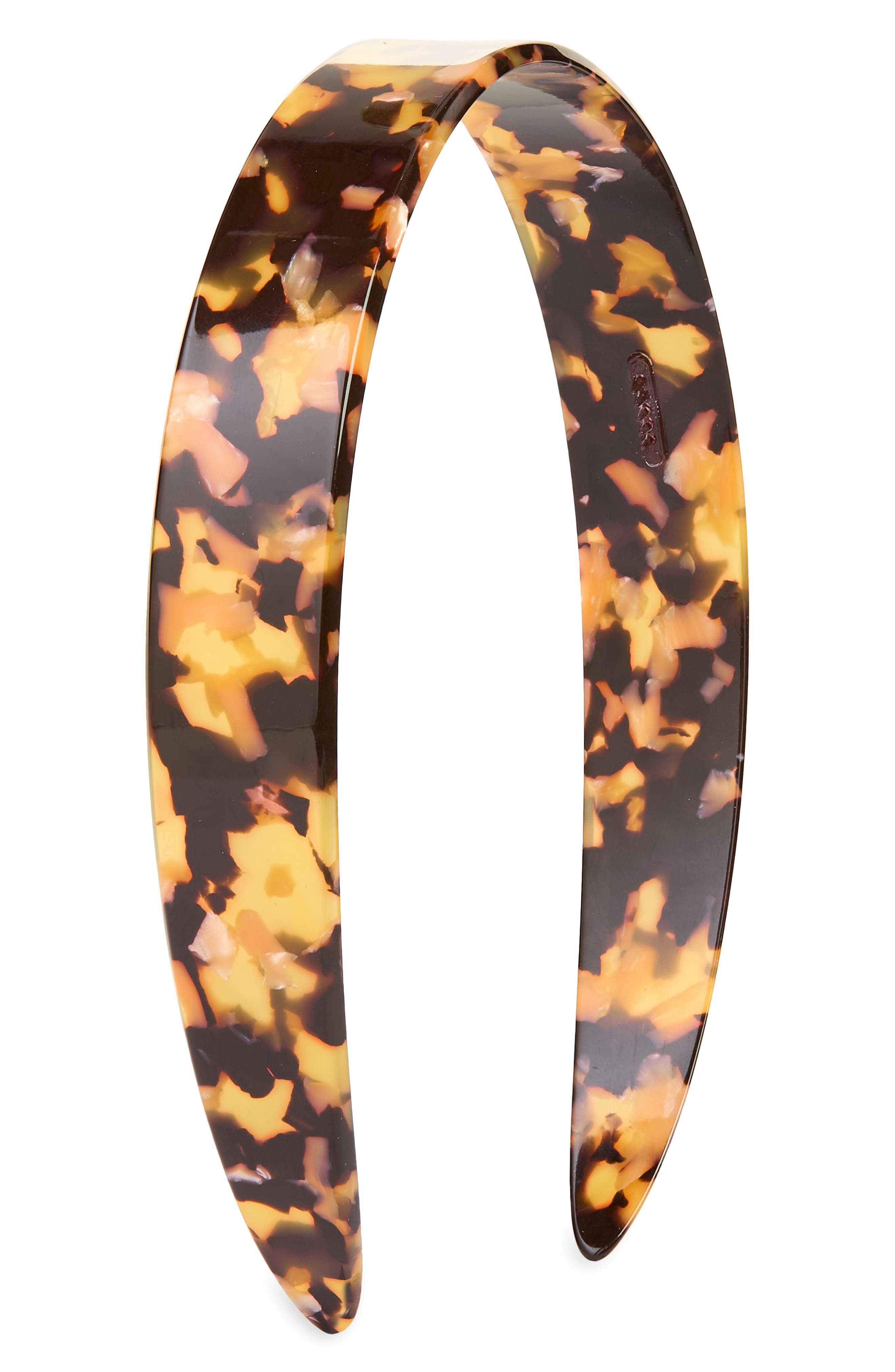 France Luxe Slim Headband In Brown