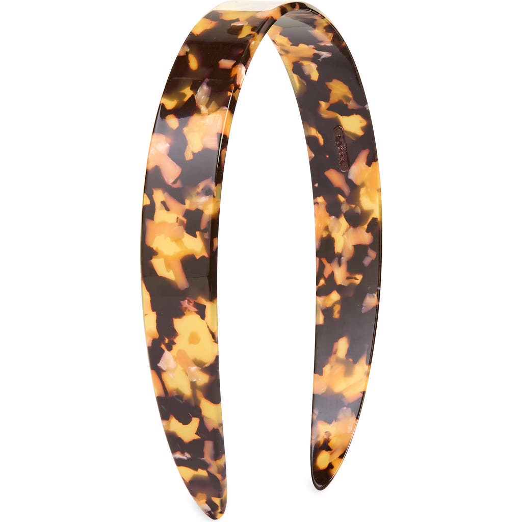 France Luxe Slim Headband In Brown