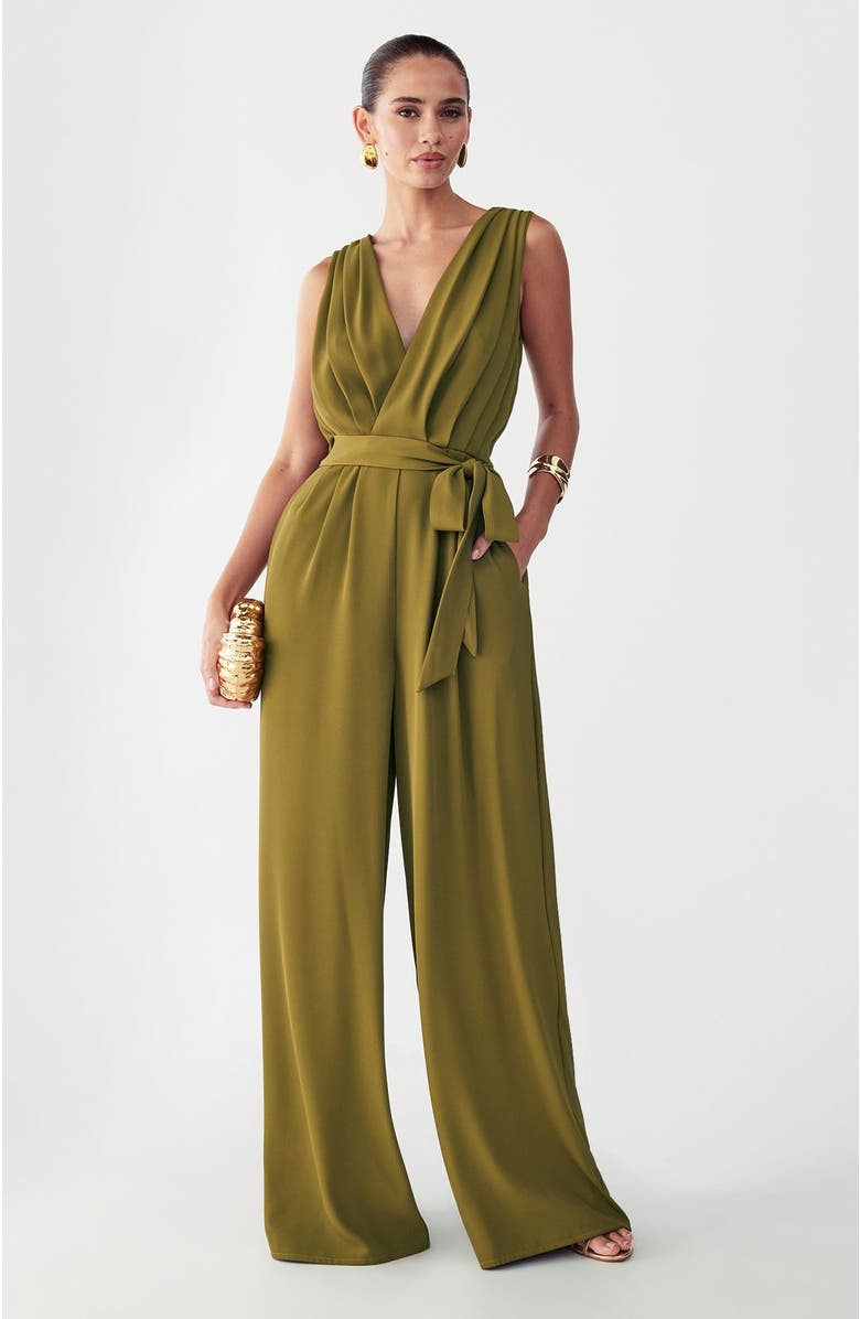 BWLDR Alina Jumpsuit, Main, color, Olive Green