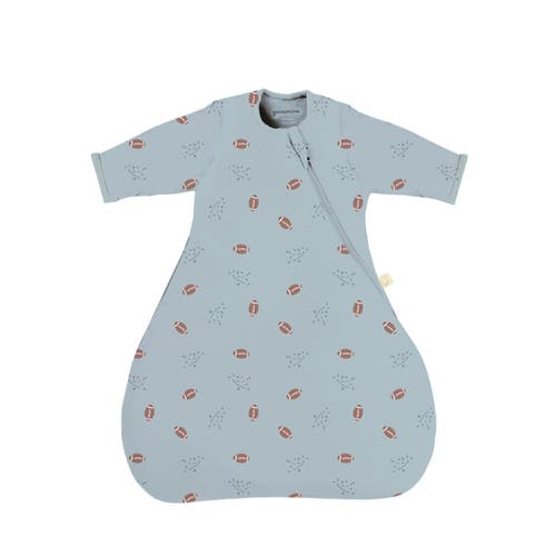 Gunamuna Unisex Baby Long Sleeve Transitional Swaddle Sleep Sack, Easy Diaper Changes, 2.5 Tog In Blue