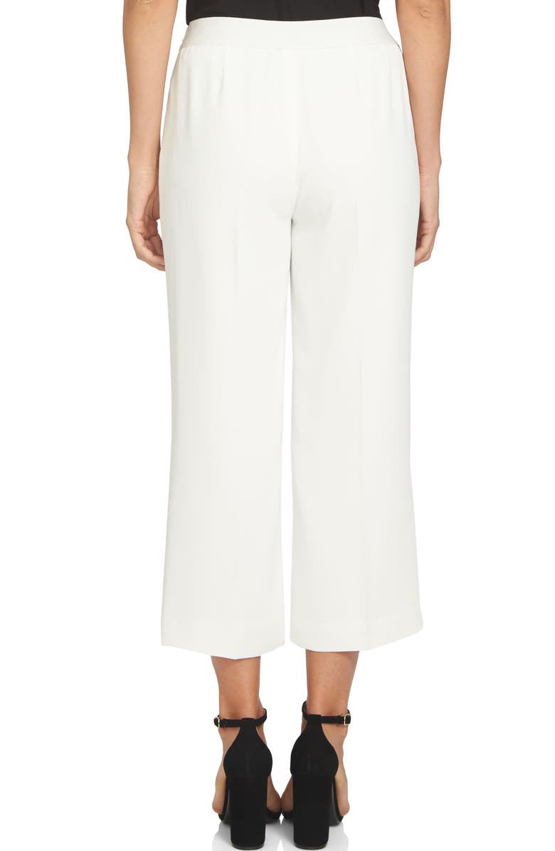 CeCe Moss Crepe Crop Trousers, Alternate, color, 