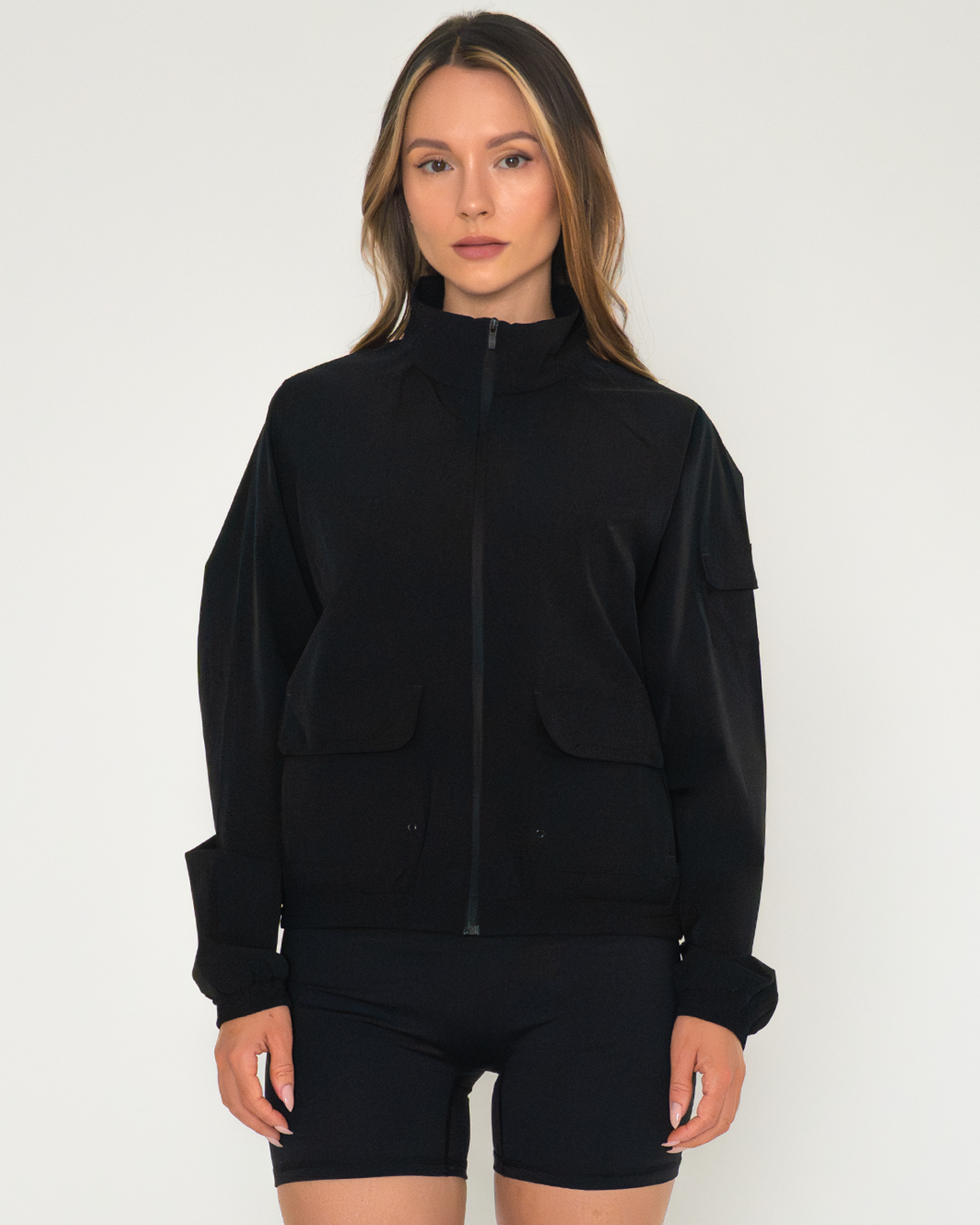 Cargo Nylon Windbreaker Jacket - image 2