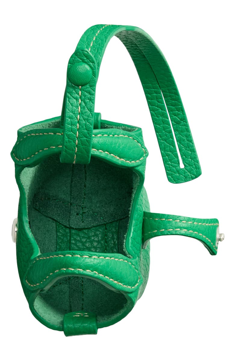 Polo Ralph Lauren Polo Play Pebble Leather Bag Charm, Alternate, color, Parrot