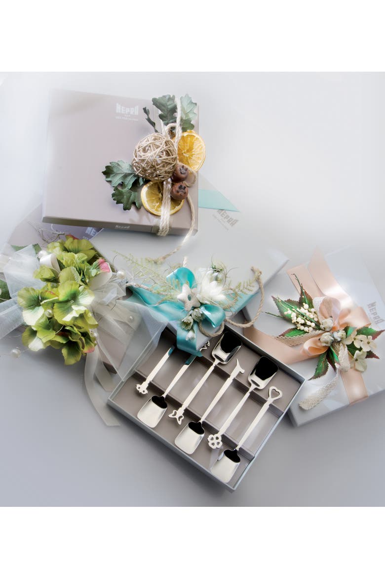 Evento Ice-Cream Spoon Set - 6 Pieces, Alternate, color, Silver