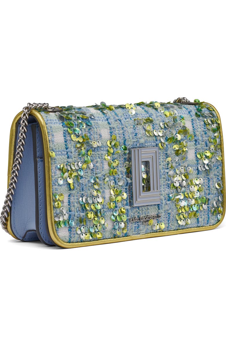 KARL LAGERFELD PARIS Kosette Shoulder Bag, Alternate, color, Baltic Blue