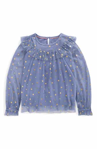 Kids' Foil Star Tulle Top
