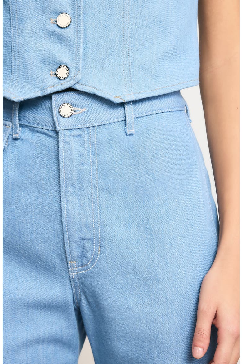 Crosbie High Waist Wide Leg Trouser Jeans, Alternate, color, BAYSIDE