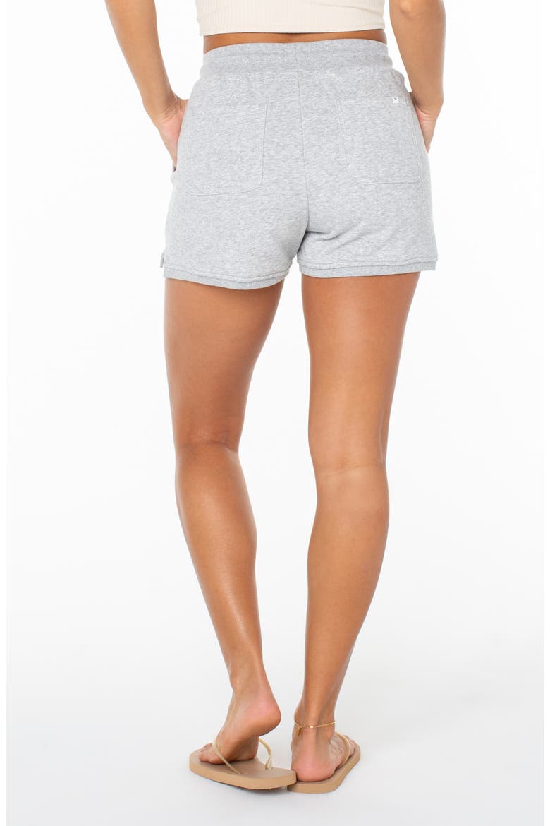 New Wave Cotton Blend Drawstring Shorts, Alternate, color, HEATHER GREY